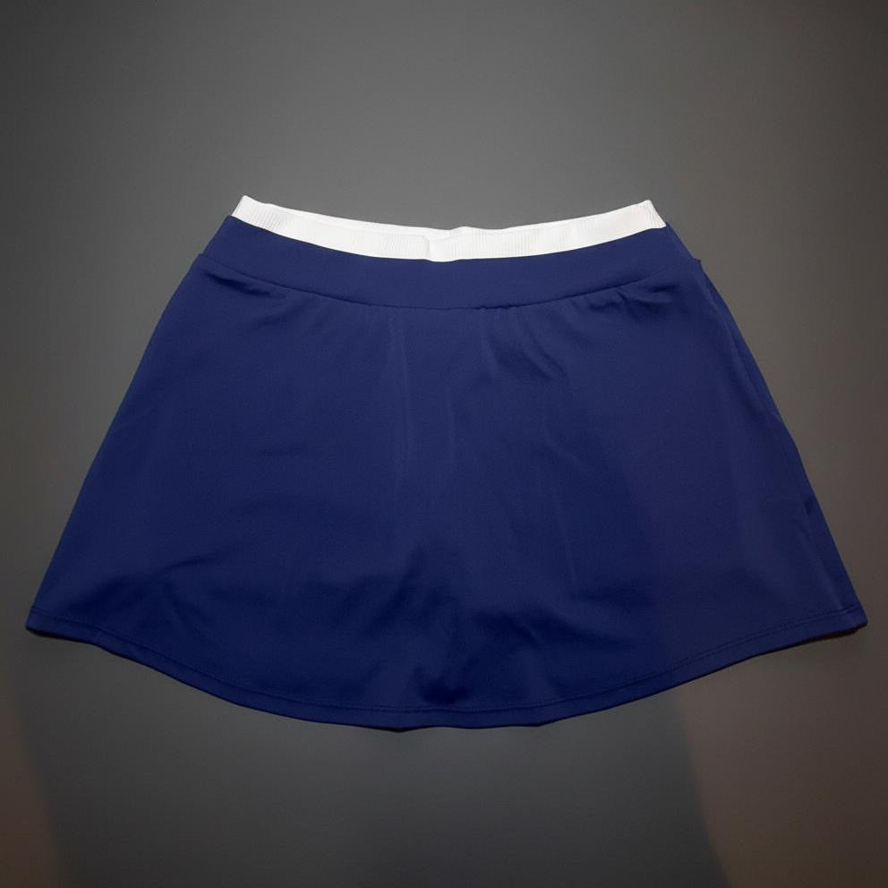 LAYERED CONTRAST WAIST SKORT-NAVY