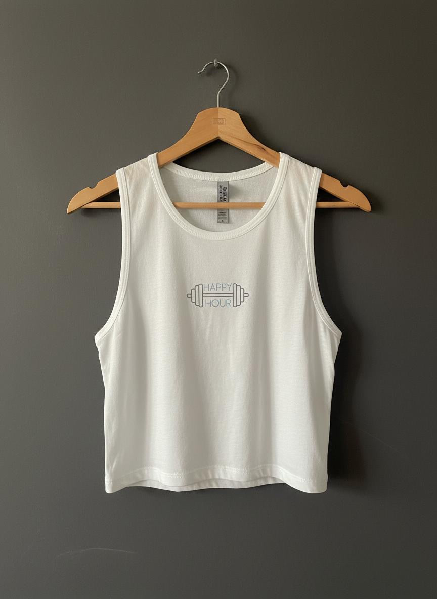HAPPY HOUR CROPPED TANK TOP