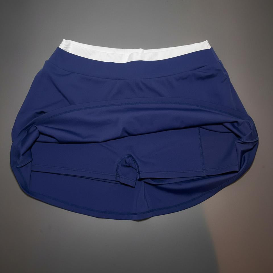 LAYERED CONTRAST WAIST SKORT-NAVY