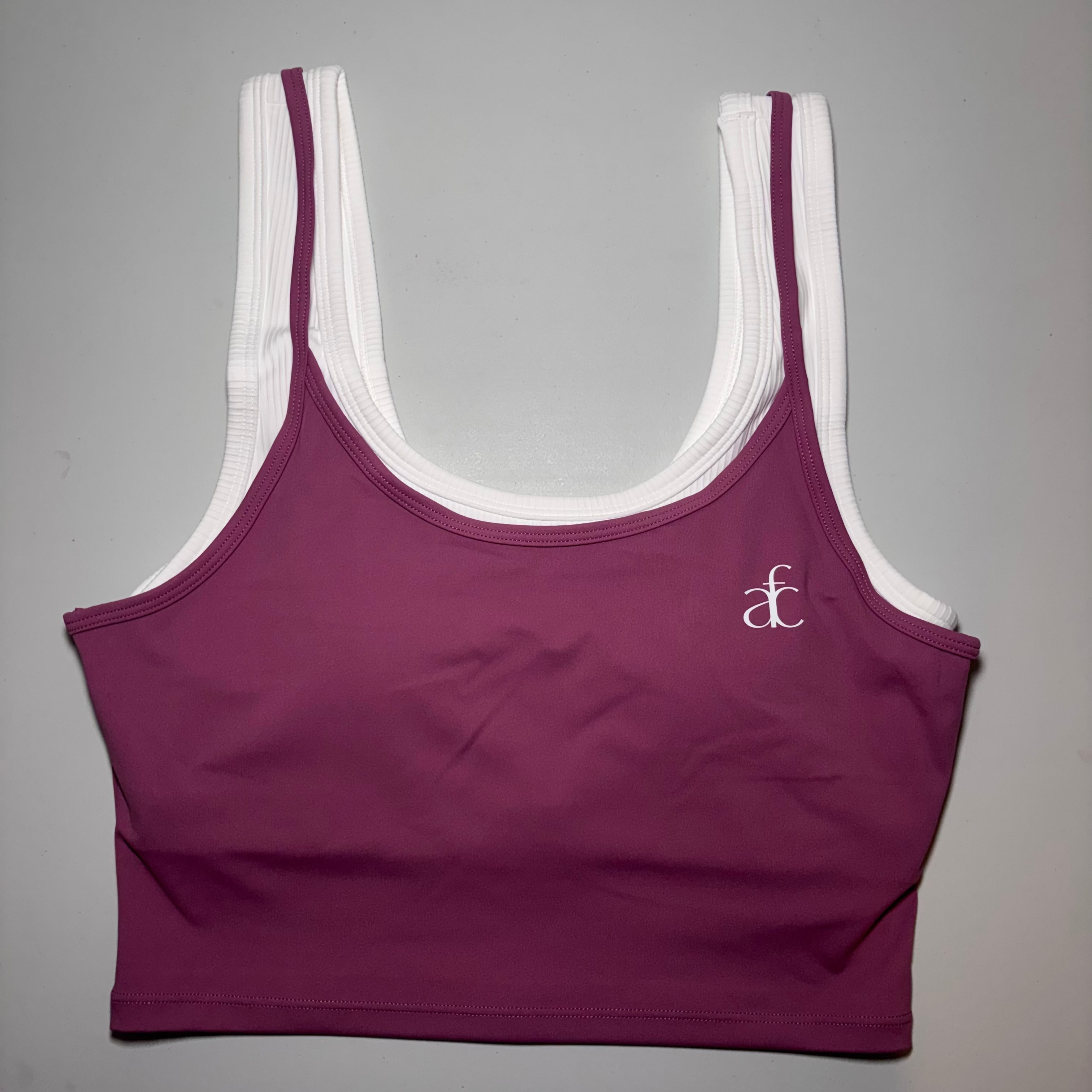 LAYERED SCOOP NECK TANK-MAUVE PINK