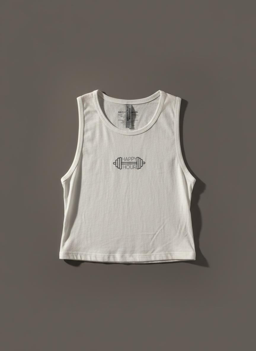 HAPPY HOUR CROPPED TANK TOP