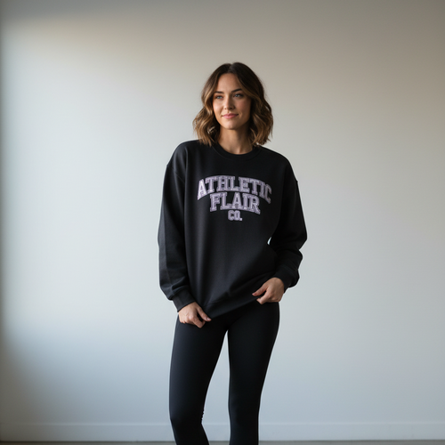 AFC Collegiate Black Crewneck