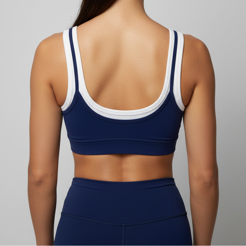 AFC Navy Sports Bra - Back