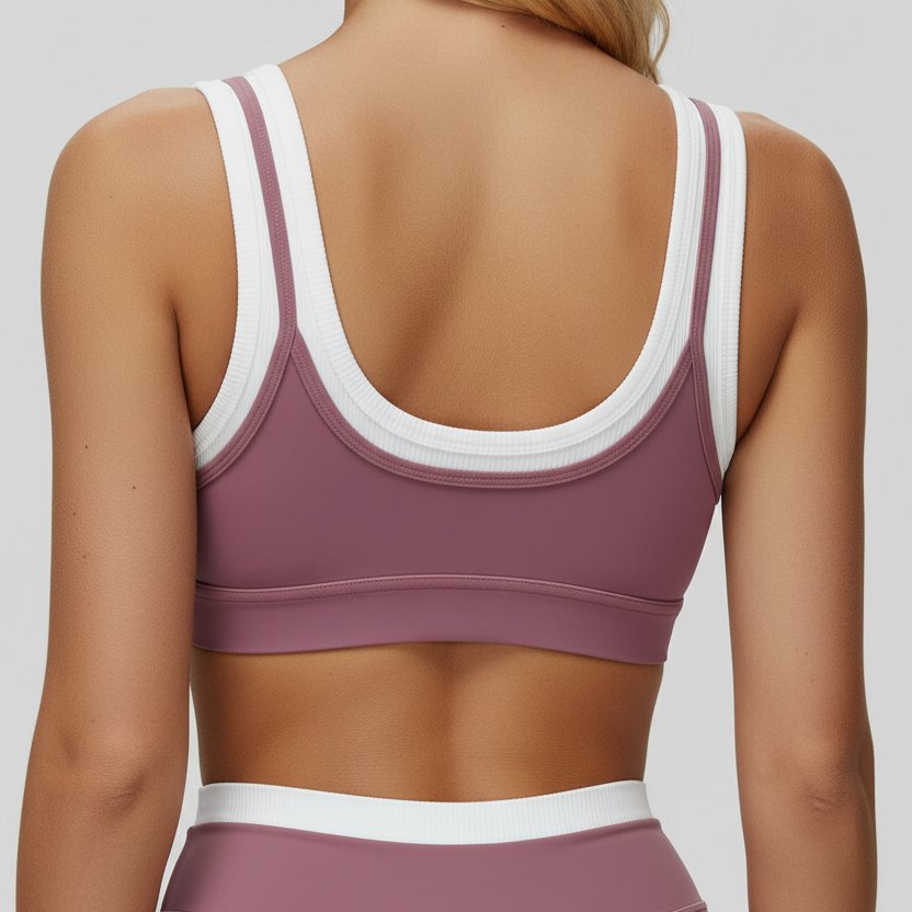 AFC Purple Sports Bra - Back