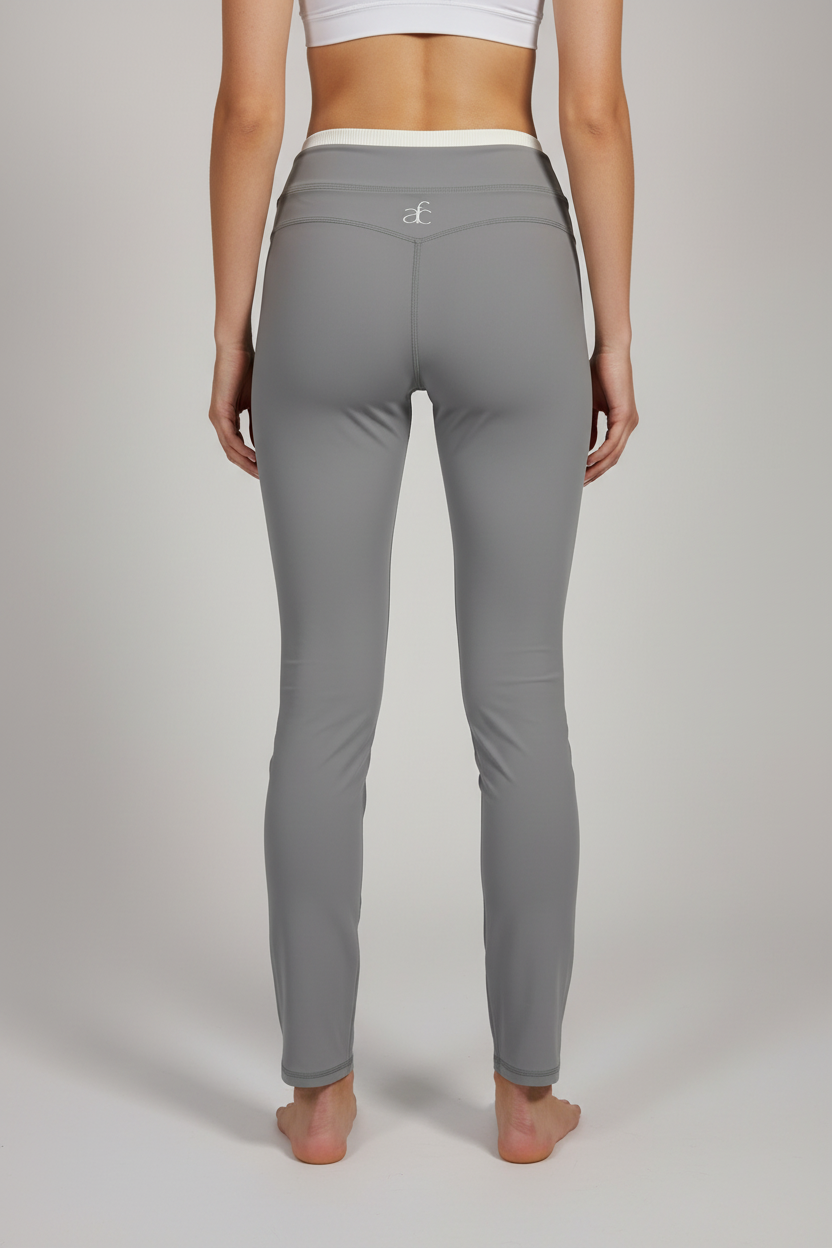 Grey Leggings Back View Model