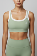 Lime Sports Bra - Front
