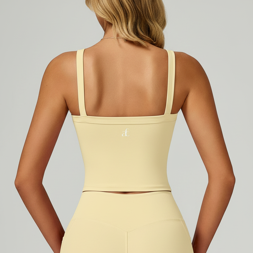Muse Reverie Tank - Butter Yellow Back