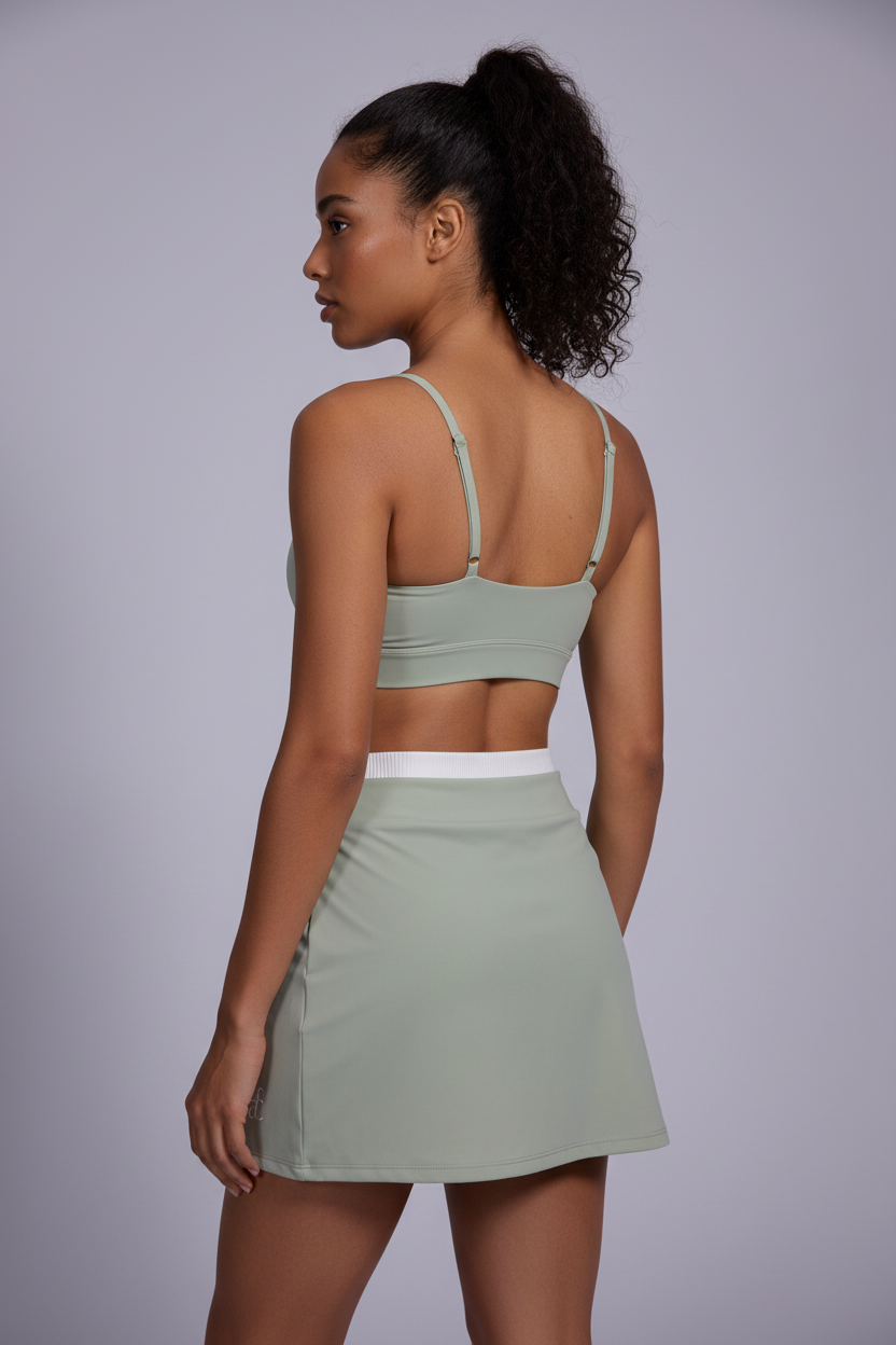 Sage Green Golf Skort - Back View